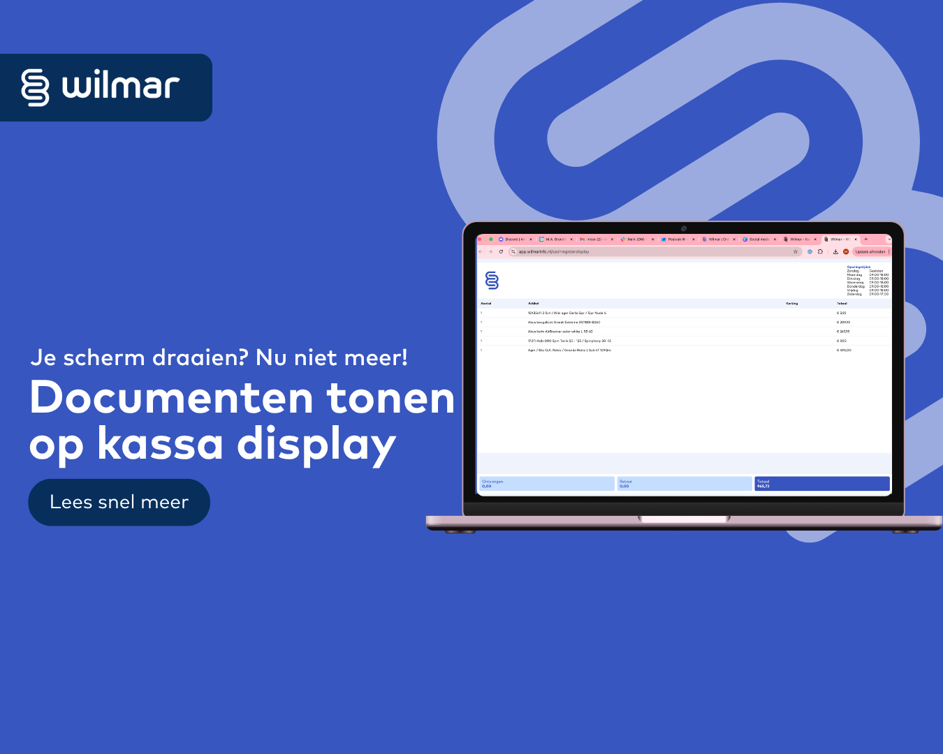 Facturen en documenten direct tonen op het kassadisplay