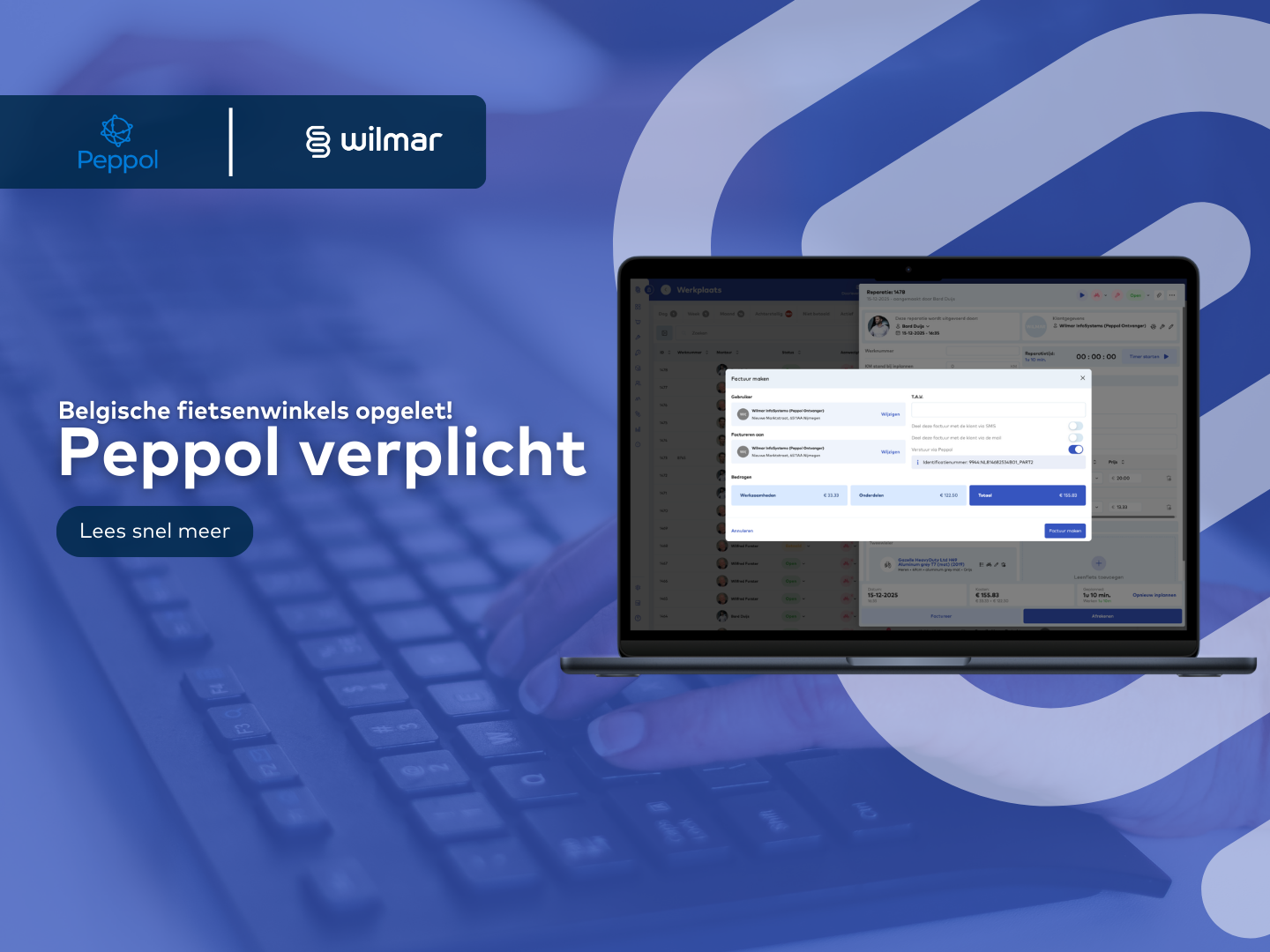 Peppol facturatie in Wilmar Cloud