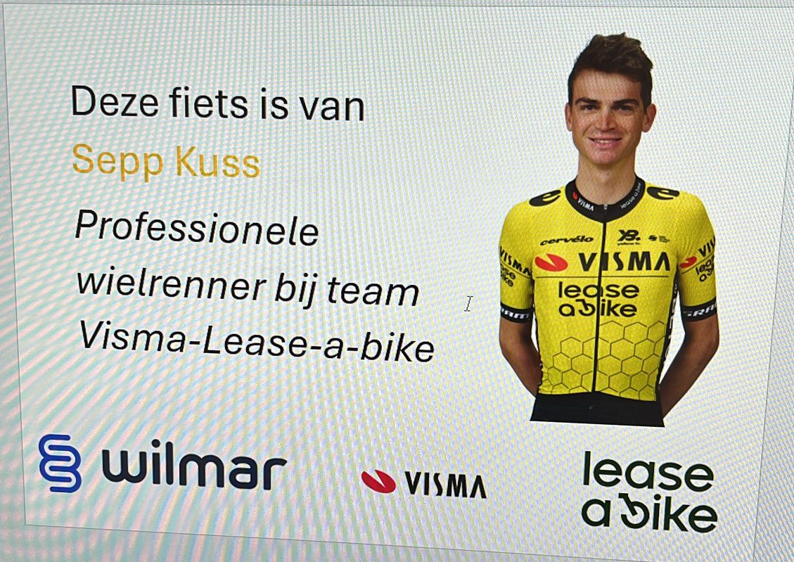 Racefiets Team Visma Lease a Bike op B2B festival